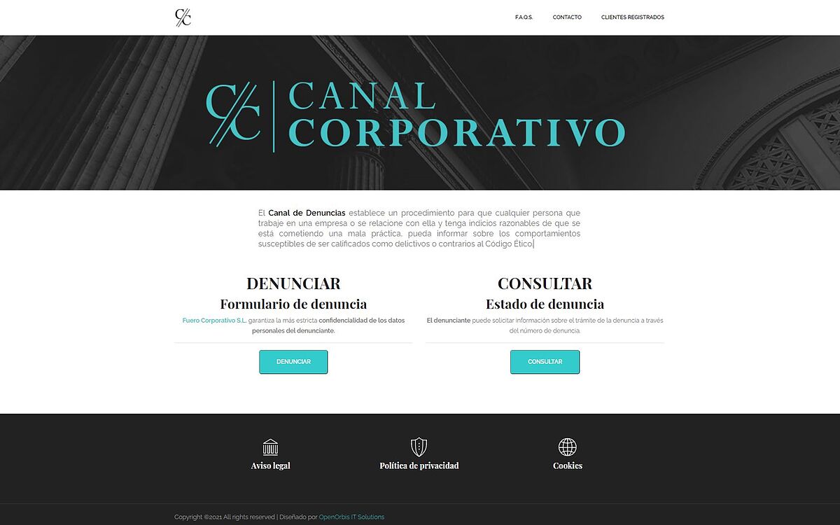 Captura de Canal Corporativo